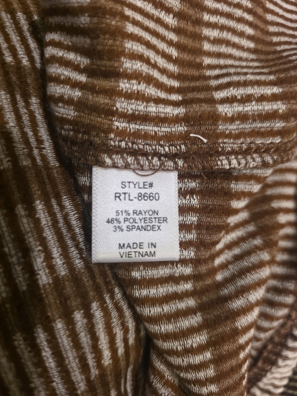 Zenana Outfitters Brown & White Striped Wide-Leg Knit Pants Set - Picture 5 of 5